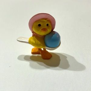 Hallmark Miniature Duck with a Blue Egg Easter 1993